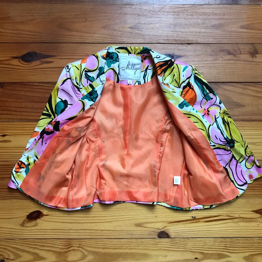 Milly of New York Floral Blazer, EUC, 6 - Picture 11 of 16